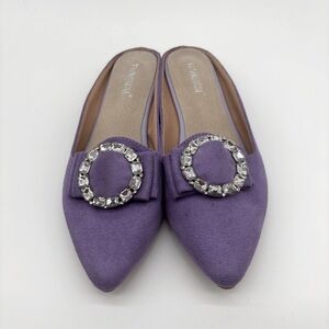 Taomengsi Womens’s Lavender Miles with Crystal Detail